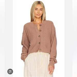 Free People Lila Cardigan, Bunny, XS